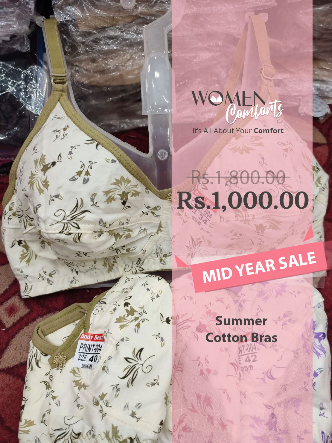 Summer Bras - Cotton Bras
