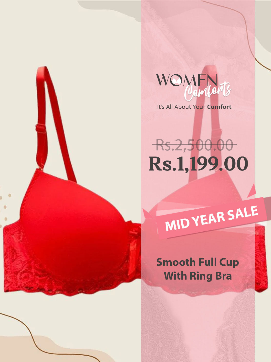 Smooth Full Cup With Ring Bra