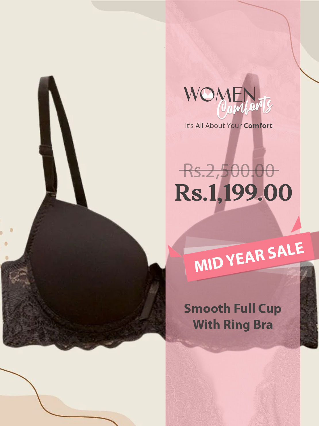 Smooth Full Cup With Ring Bra