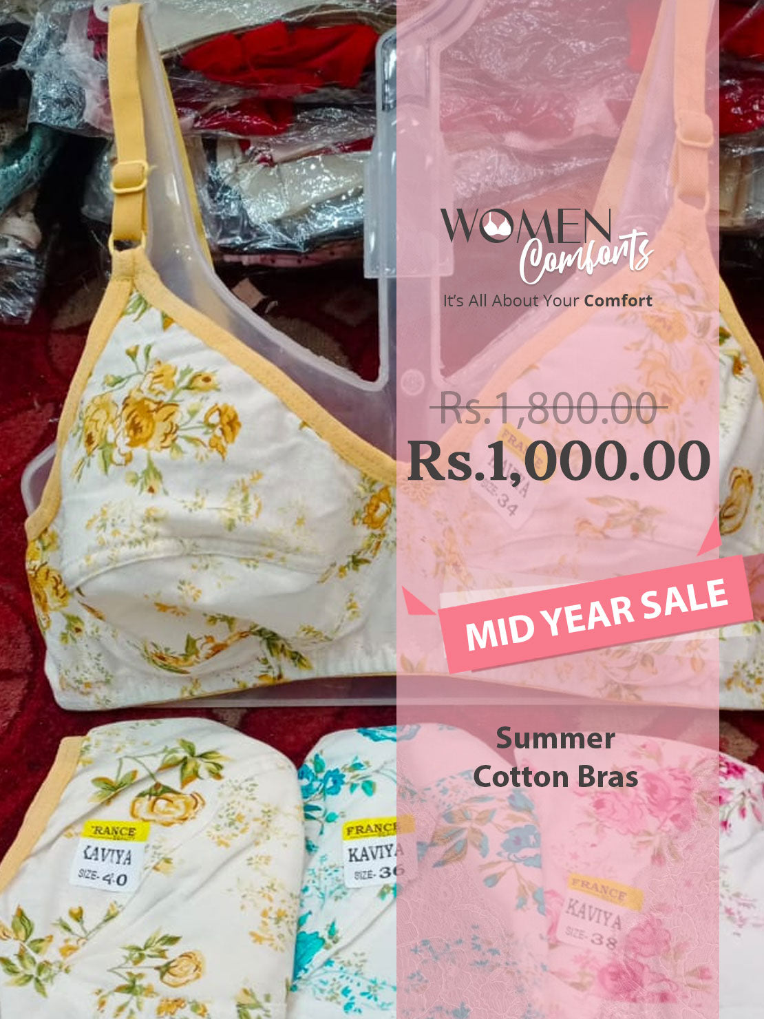 Summer Bras - Cotton Bras