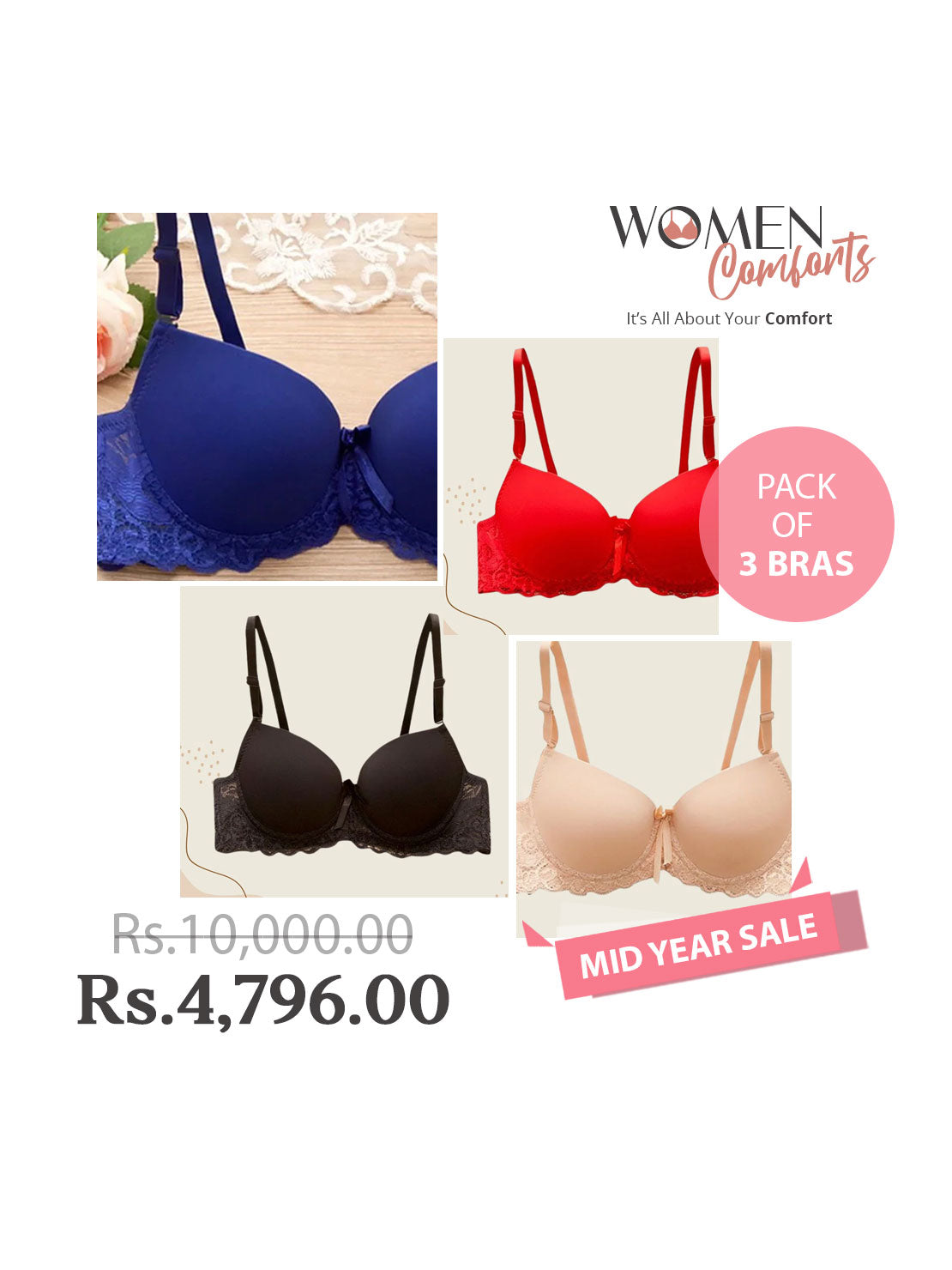 Smooth Full Cup With Ring Bra