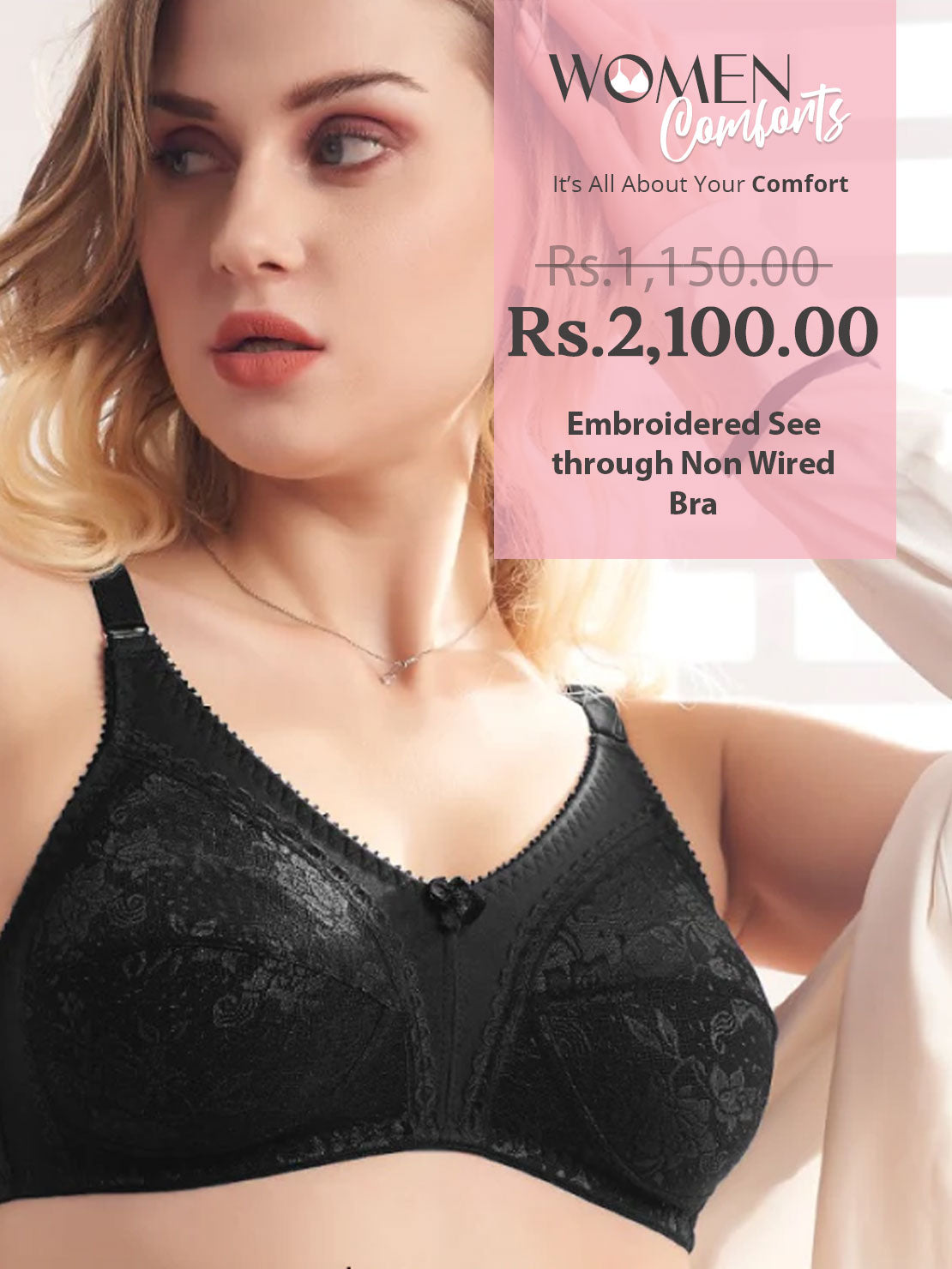 Soft Net Non Wired Non Padded Bra