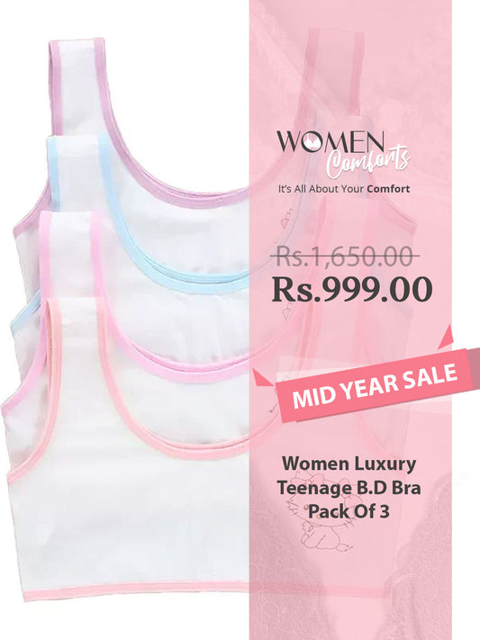 Women Luxury Teenage B.D Bra Pack Of 3