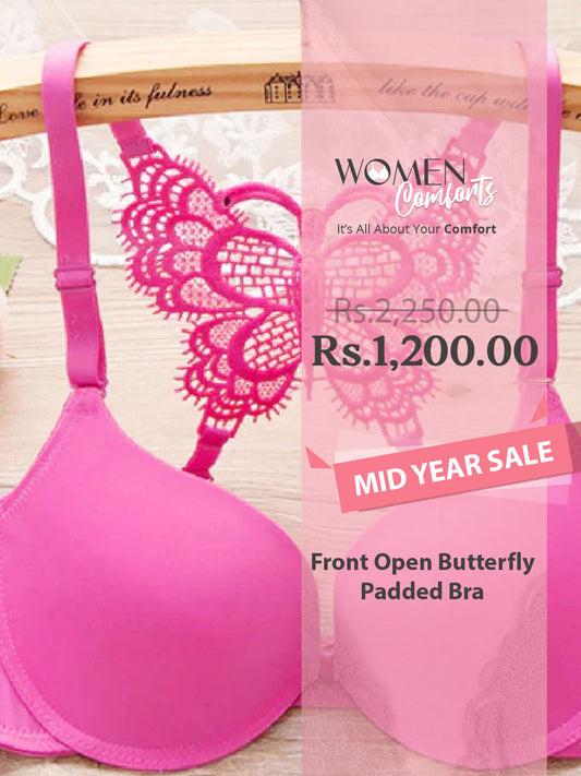 Front Open Butterfly Padded Bra