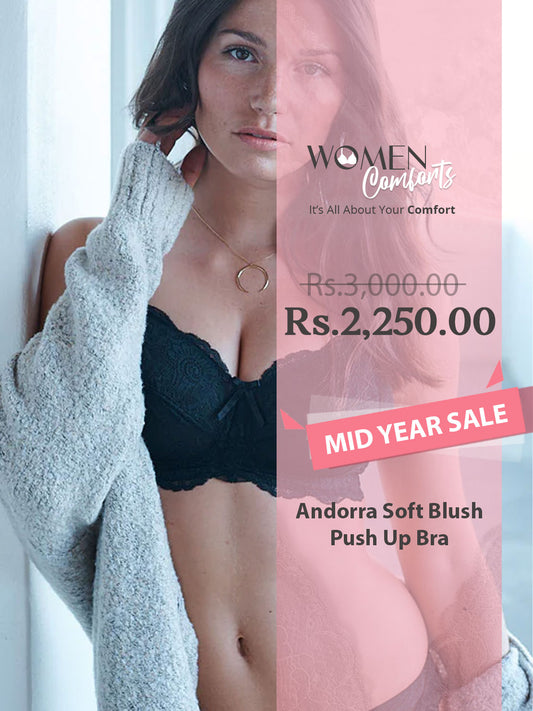 Andorra Soft Blush Push Up Bra - 5077