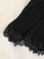 2PC Deep V Floral Lace Nighty - 423