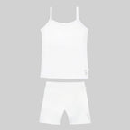 White Inner Shorts & cotton Camisole Set