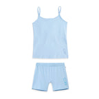 Blue Inner Shorts & Padded Camisole Set