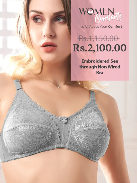 Soft Net Non Wired Non Padded Bra