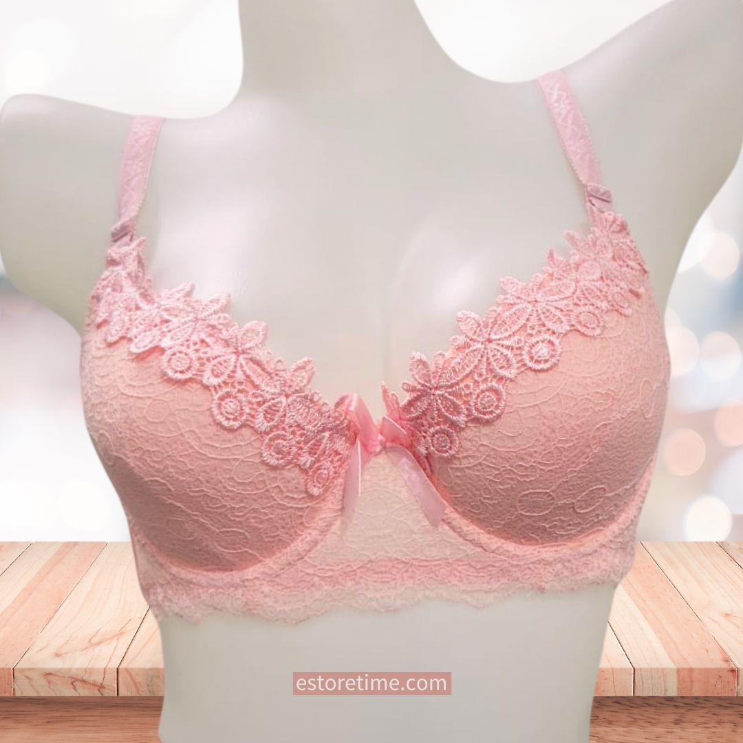 Mollie lace padded plunge bra