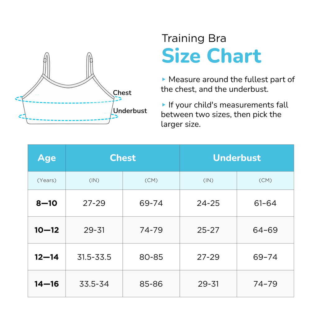 Smiley 3-Pack Training Bras