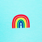 Blue Rainbow Boxy T-shirt