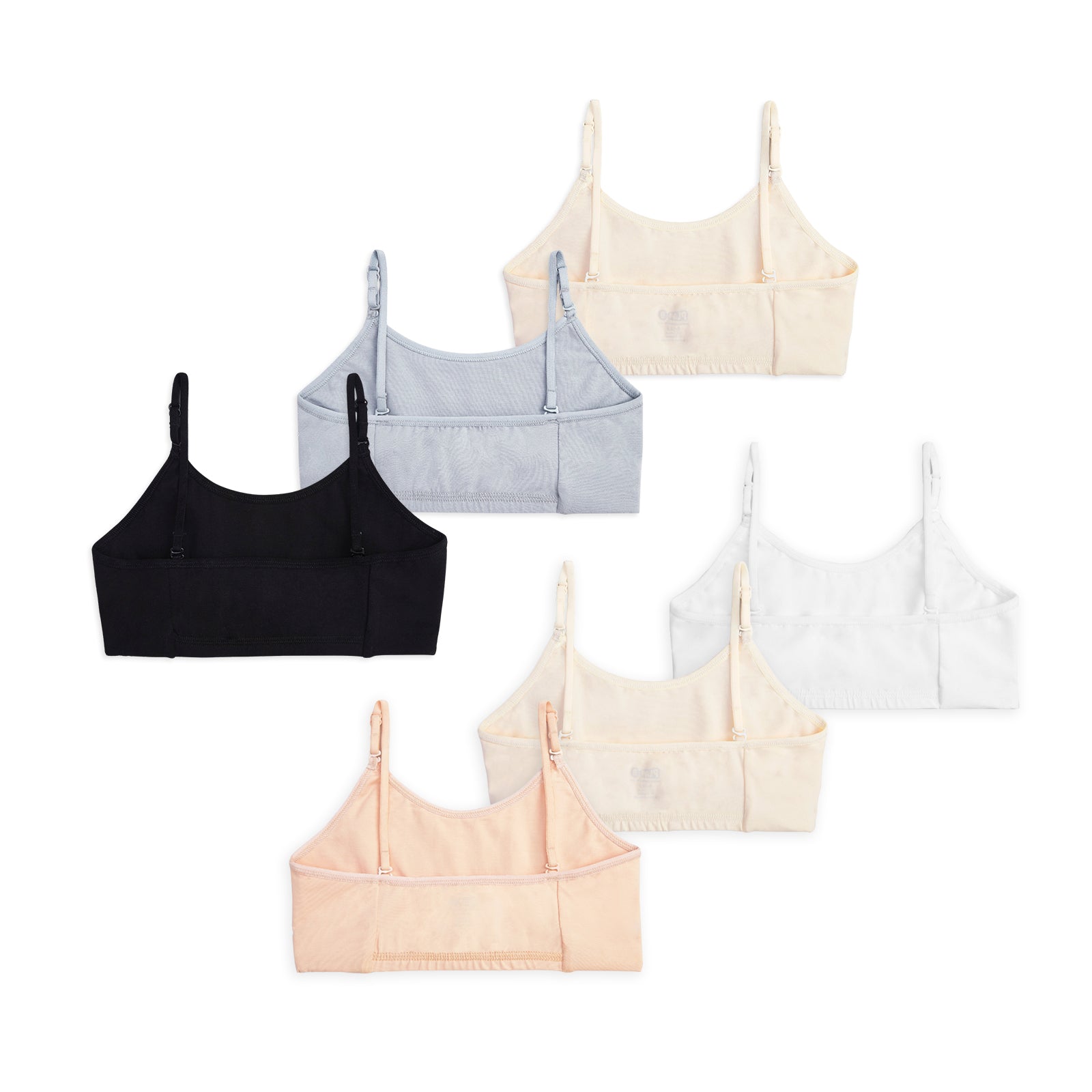 Ivory 6-pack Training Bras