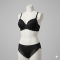 Midnight Bloom – Lace Bra & Panty Set