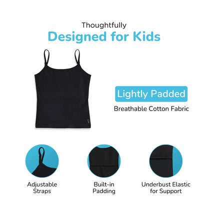 Black padded camisole