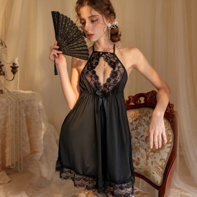 Flower Mesh Nighty