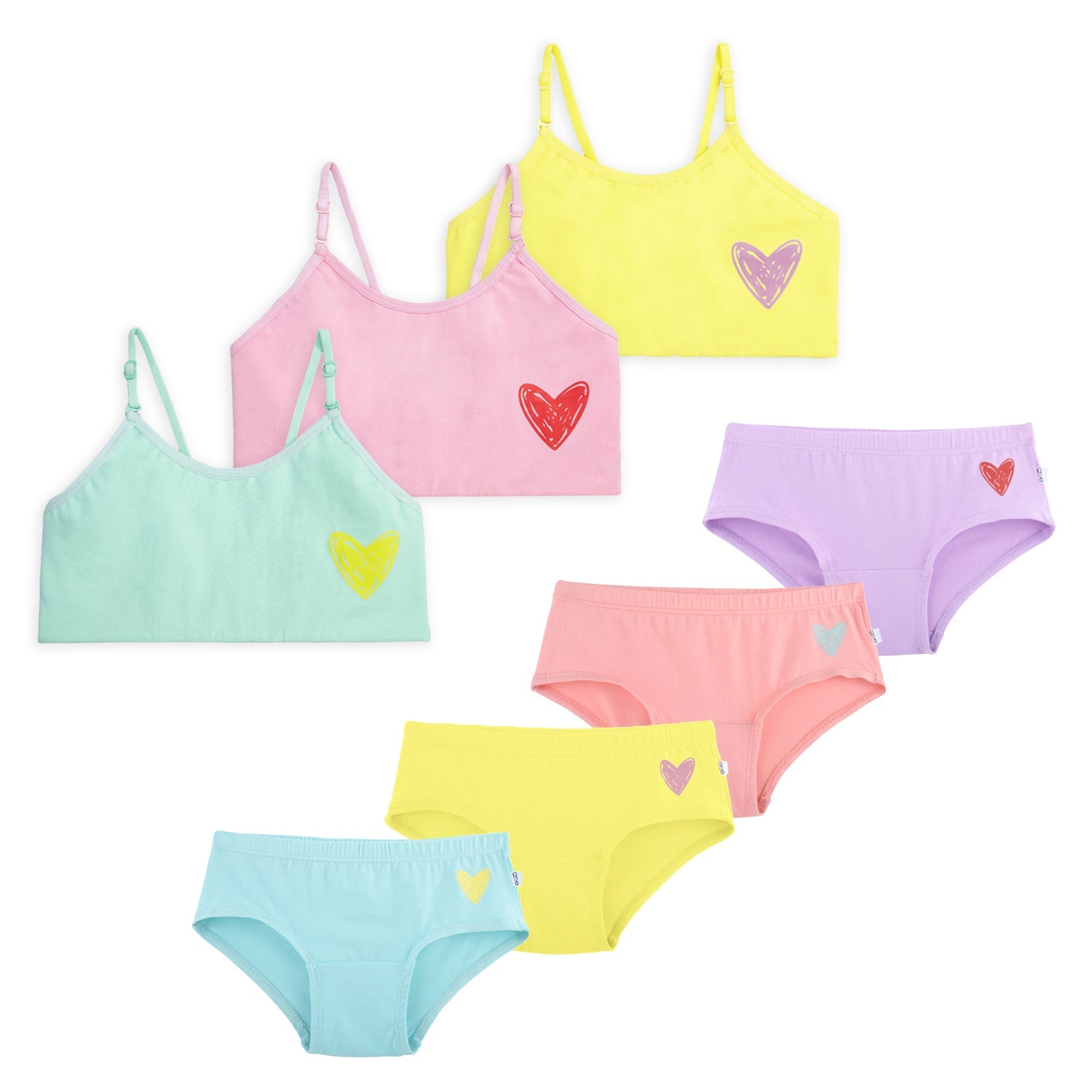 Heartthrob 7-pack Training Bra & Underwear Set