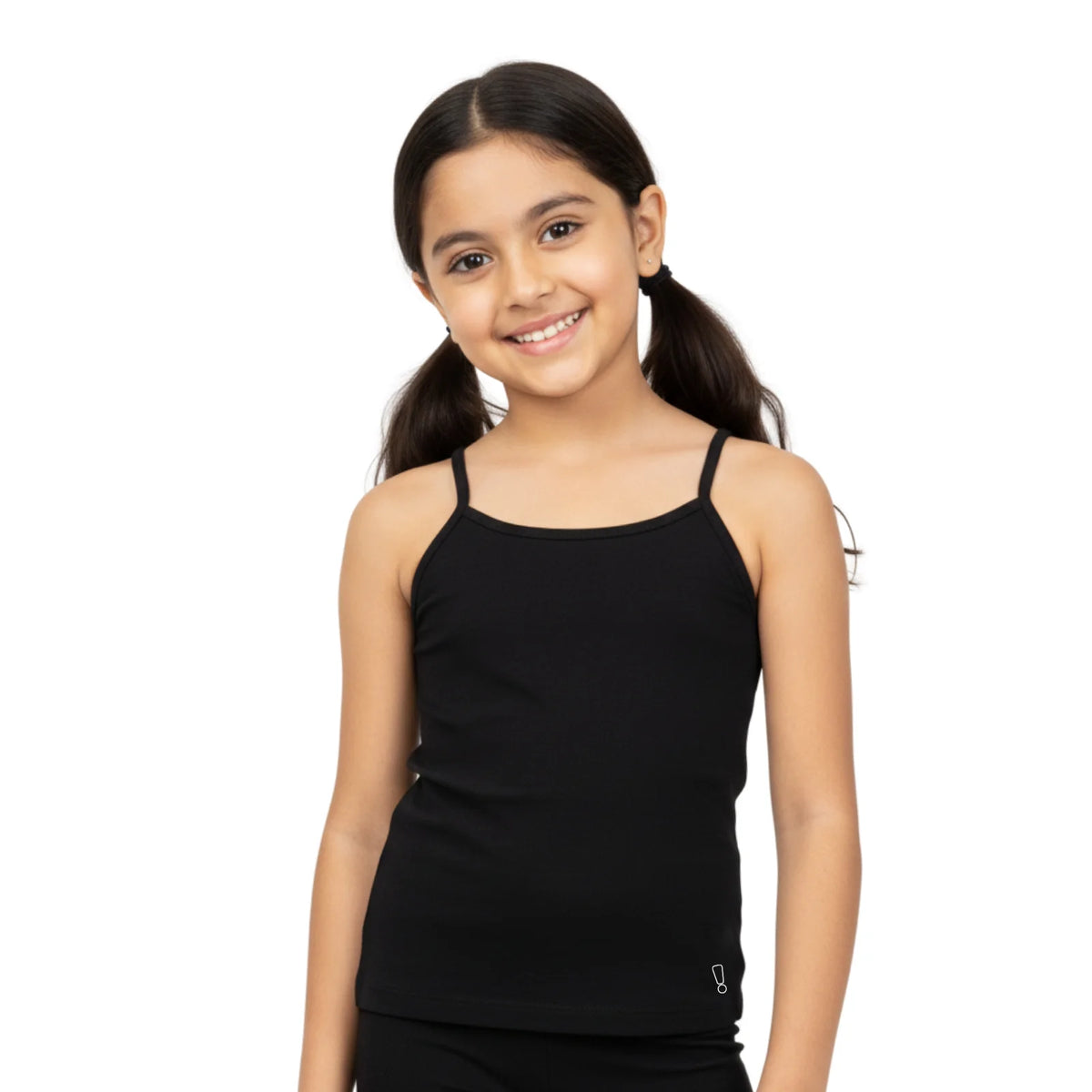 Girls' Padded Camisole – White, Black & Skin
