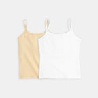 White & Skin 2-Pack cotton Camisoles