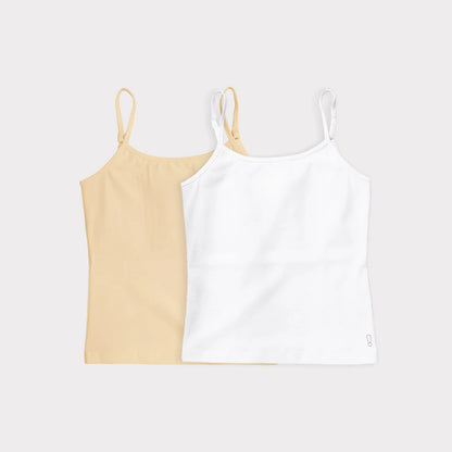 White & Skin 2-Pack Padded Camisoles