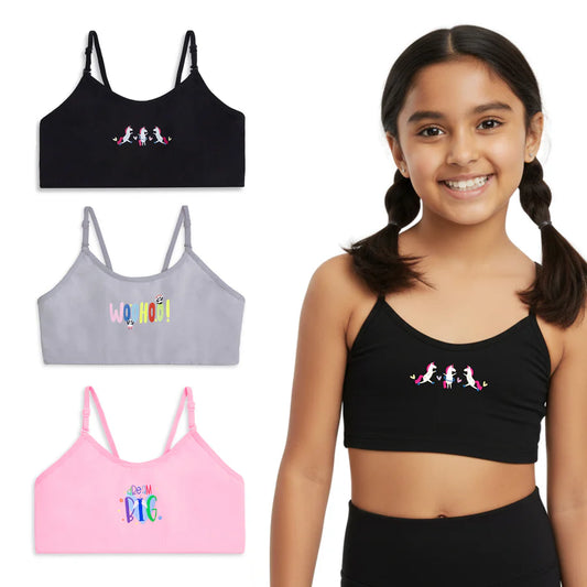Dream Big Training Bras — Pack of 3