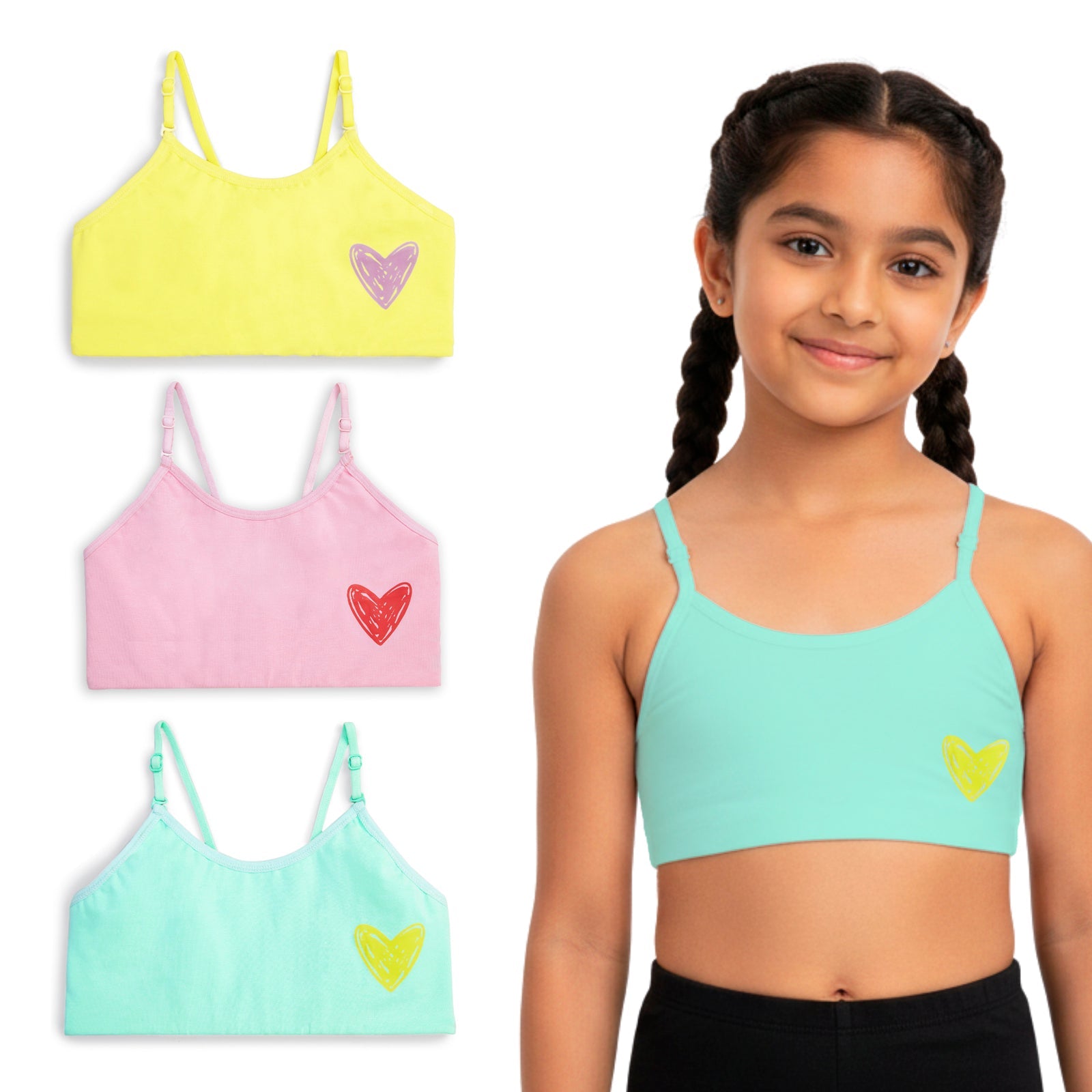 Heartthrob 3-Pack Training Bras
