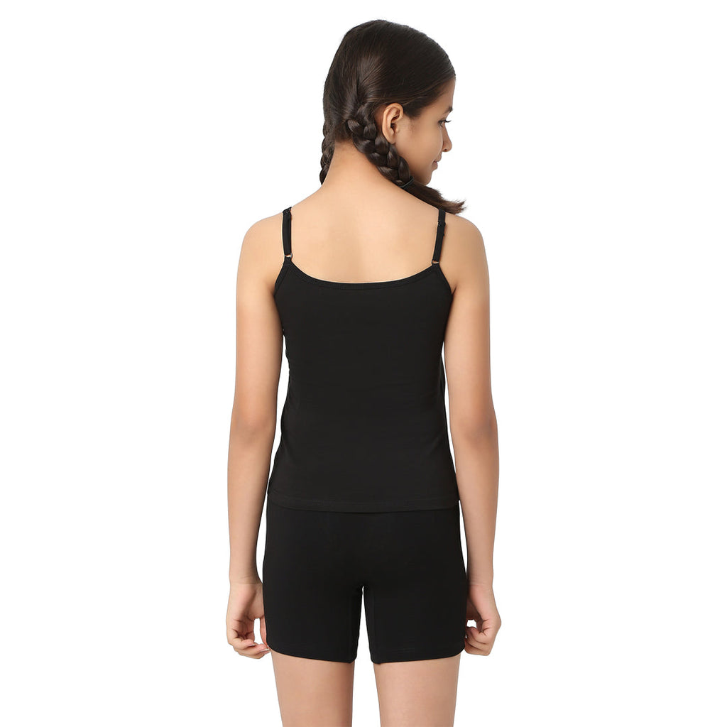 Black Inner Shorts &  Camisole Set