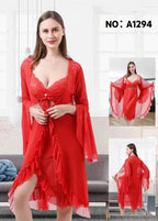 2PC Short Net Nighwear - 4014