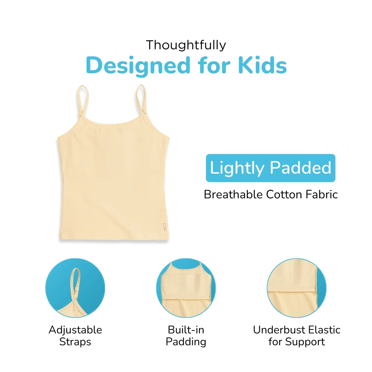 Skin padded camisole