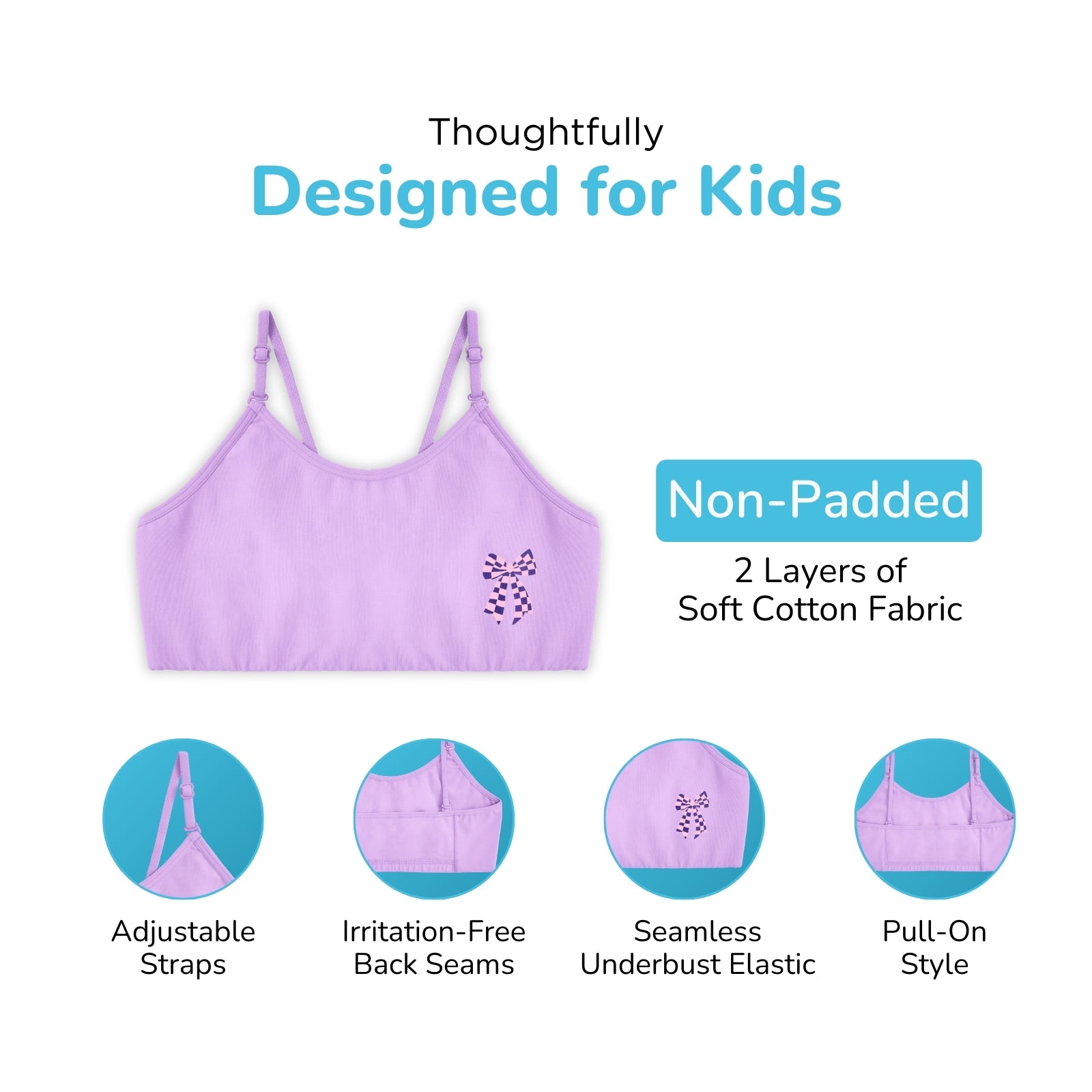 Multicolor 6-Pack Training Bra