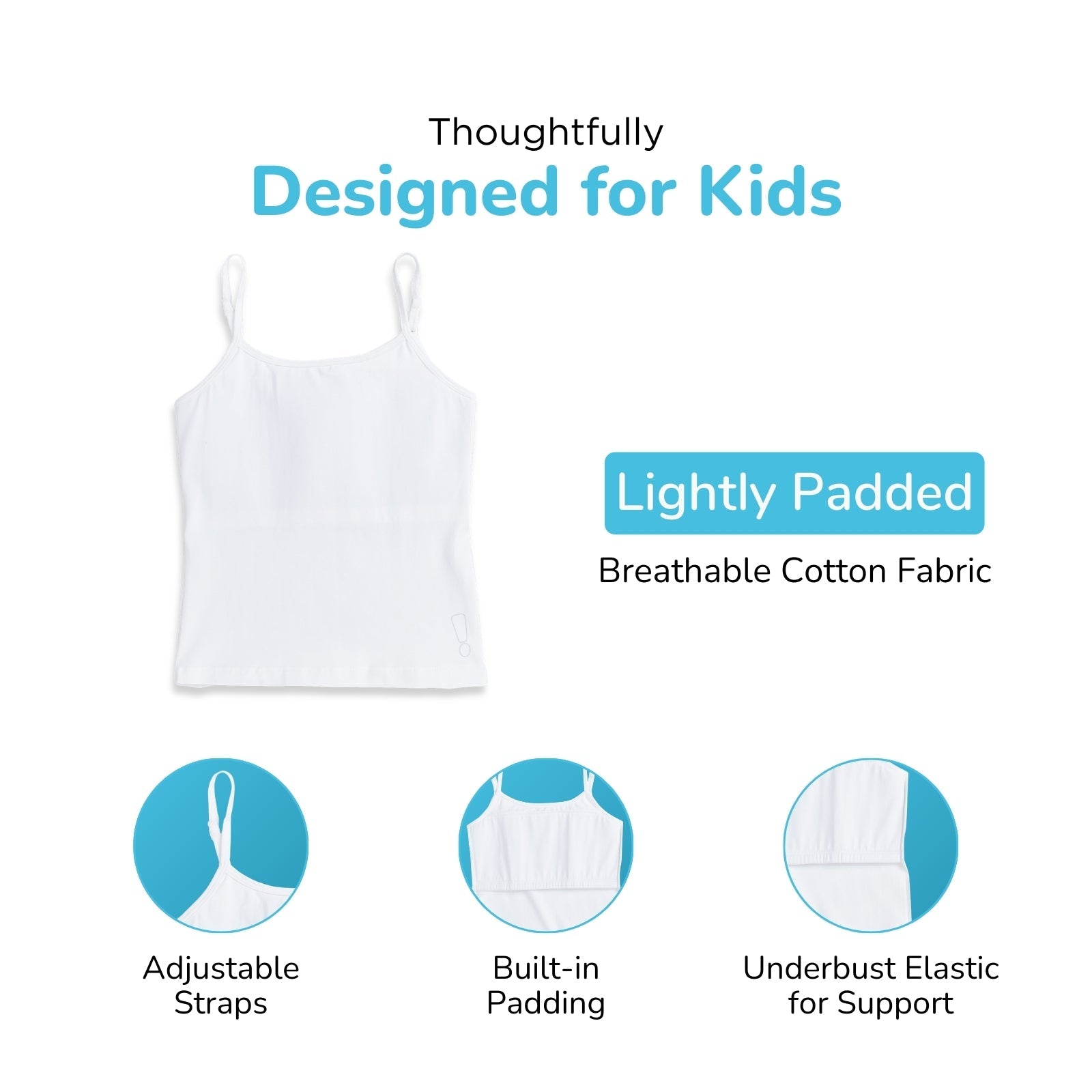 White Padded Camisoles