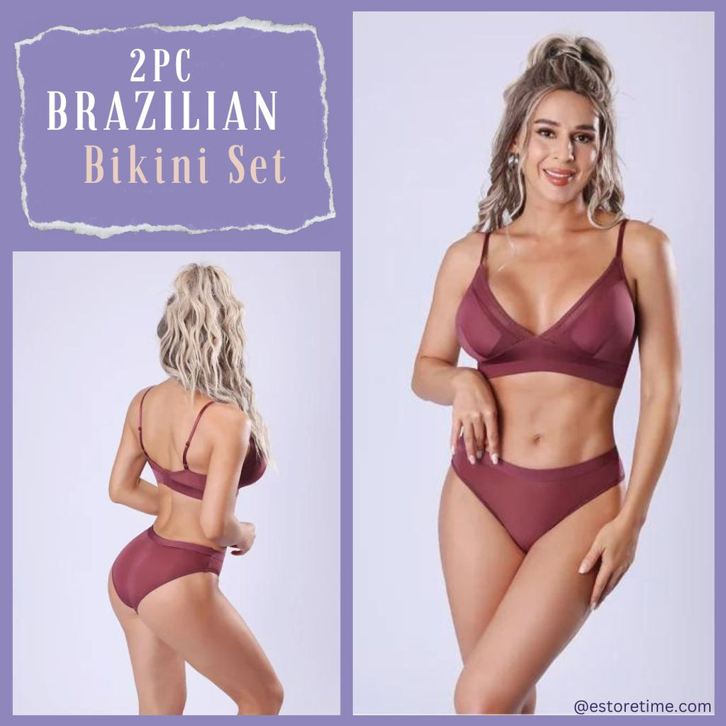 2 PC Brazilian Bikini Set - 4427