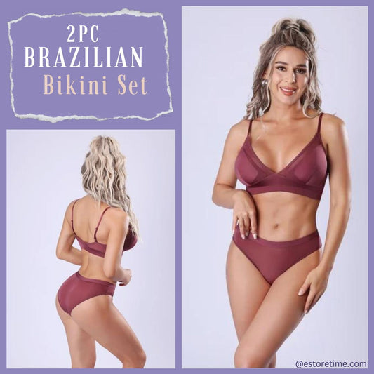 2 PC Brazilian Bikini Set - 4427